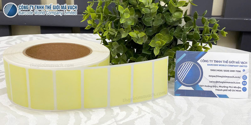 Decal giấy vàng 45x25mm giải pháp nhận diện nhanh Decal giấy vàng 45x25mm giải pháp nhận diện nhanh