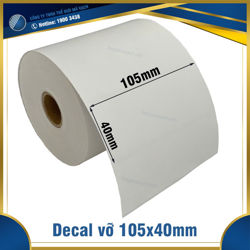 Decal vỡ 105x40mm