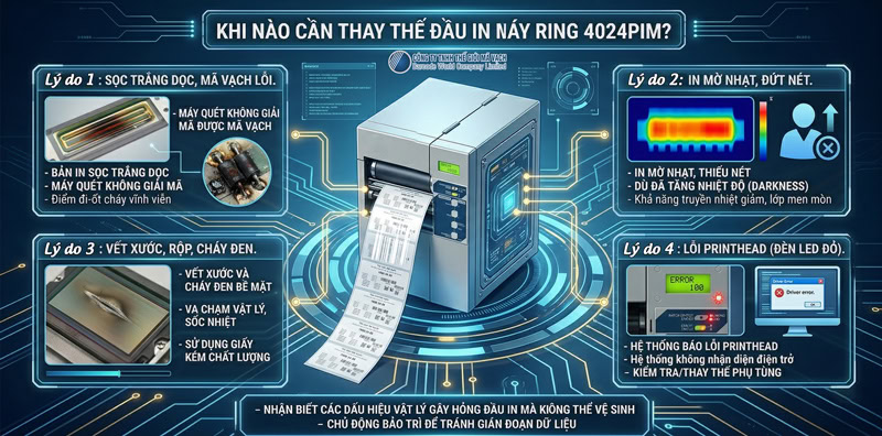 4 dấu hiệu cần thay đầu in RING 4024PIM 4 dấu hiệu cần thay đầu in RING 4024PIM