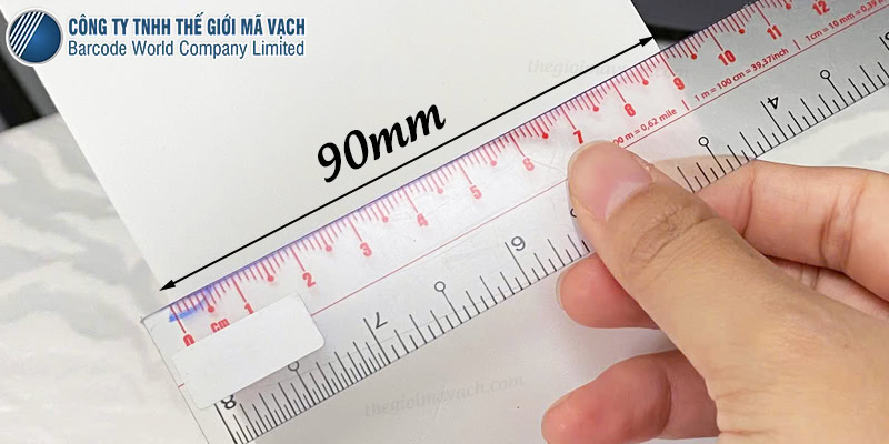 Khổ tem vải rộng 90mm bế liên tục 200m Khổ tem vải rộng 90mm bế liên tục 200m