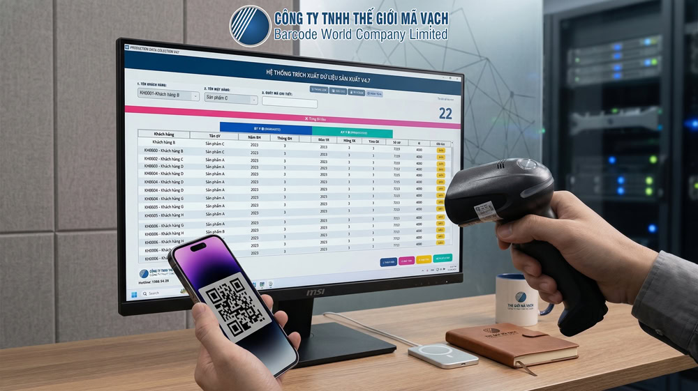 Màn hình quét mã phân tách dữ liệu và cảnh báo trùng lặp tự động Màn hình quét mã phân tách dữ liệu và cảnh báo trùng lặp tự động