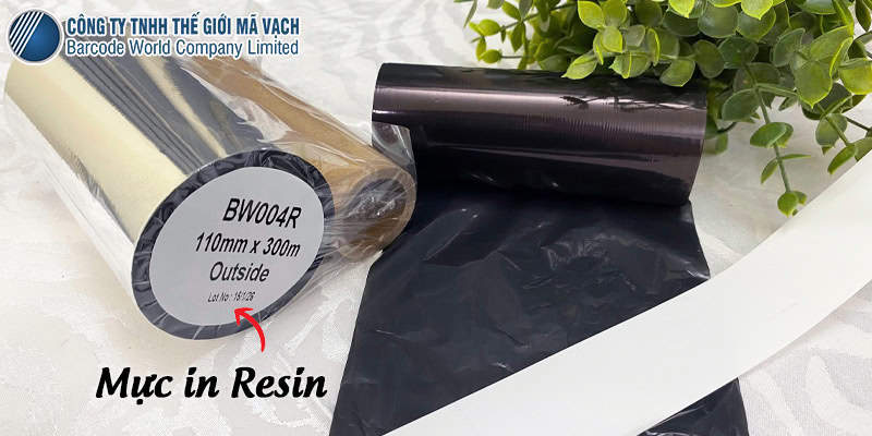 Mực in Resin cho bản in sắc nét, chống bay màu ở Ruban NT004 90mm Mực in Resin cho bản in sắc nét, chống bay màu ở Ruban NT004 90mm