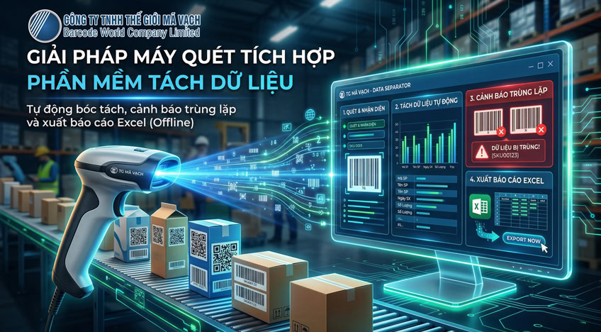 Giải pháp máy quét tích hợp phần mềm tách dữ liệu