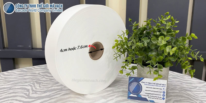 Lõi giấy tiêu chuẩn của cuộn tem vải Ruban NT004 Lõi giấy tiêu chuẩn của cuộn tem vải Ruban NT004