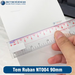 Tem vải Ruban NT004 khổ rộng 90mm cuộn 200m