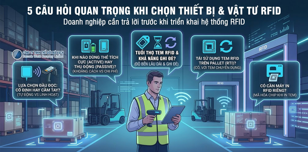 Tiêu chí lựa chọn thiết bị phần cứng và vật tư RFID chuẩn công nghiệp Tiêu chí lựa chọn thiết bị phần cứng và vật tư RFID chuẩn công nghiệp
