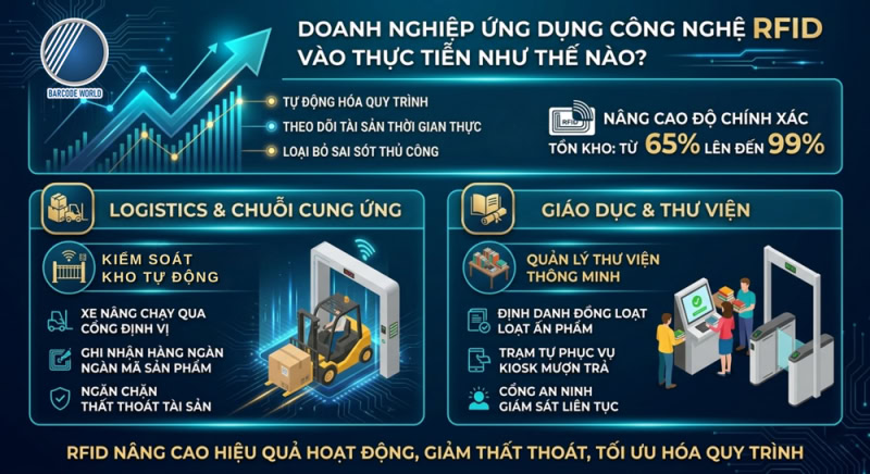 Ứng dụng RFID trong quản lý kho logistics và thư viện Ứng dụng RFID trong quản lý kho logistics và thư viện