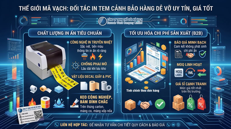 Đối tác in tem dán cảnh báo hàng dễ vỡ uy tín, giá tốt Đối tác in tem dán cảnh báo hàng dễ vỡ uy tín, giá tốt