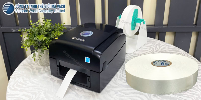 Dùng trục gác giấy cho tem vải satin PS001 30mm tương thích máy in để bàn Dùng trục gác giấy cho tem vải satin PS001 30mm tương thích máy in để bàn