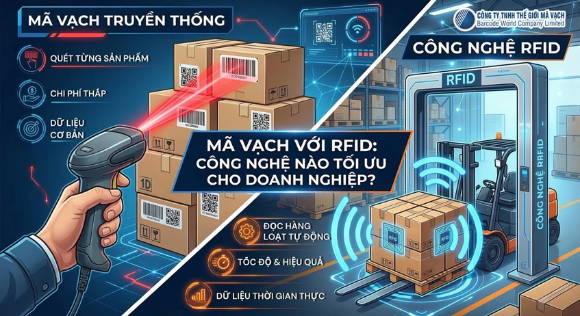 So sánh Mã vạch và RFID: Nên chọn công nghệ nào?