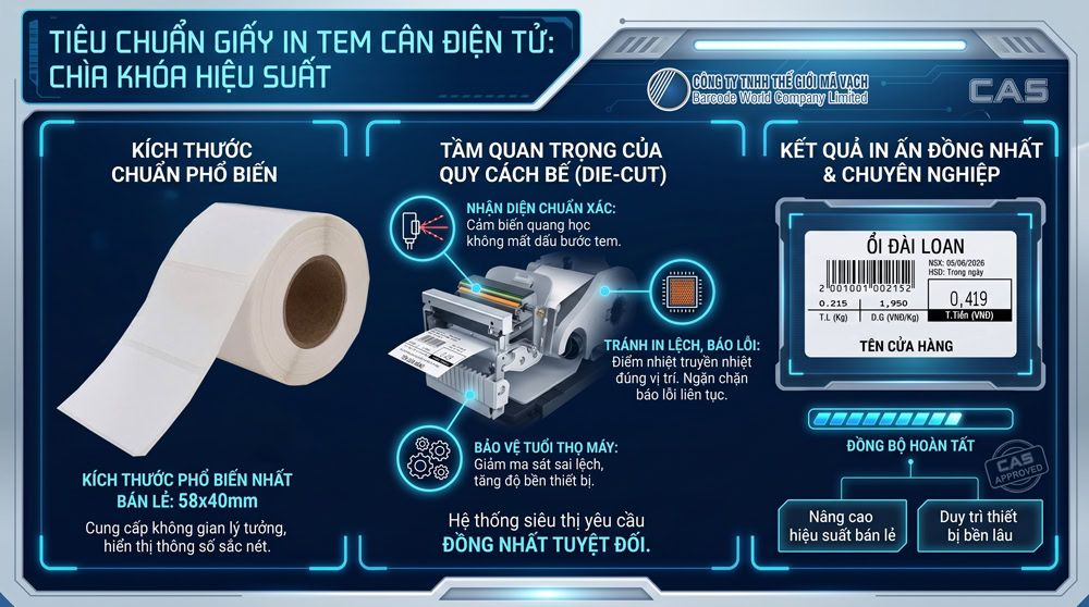 Tiêu chuẩn giấy in tem cân điện tử Tiêu chuẩn giấy in tem cân điện tử