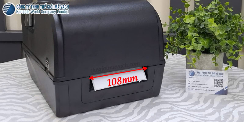 Độ rộng in Xprinter XP-TT426B 108mm Độ rộng in Xprinter XP-TT426B 108mm
