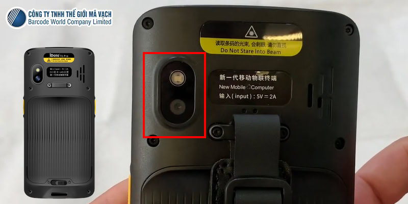 Camera sau PDA iData T1 Pro 13MP lấy nét theo pha Camera sau PDA iData T1 Pro 13MP lấy nét theo pha