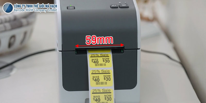 Máy in nhãn Brother TD-2310D độ rộng in 59mm không dùng mực Máy in nhãn Brother TD-2310D độ rộng in 59mm không dùng mực