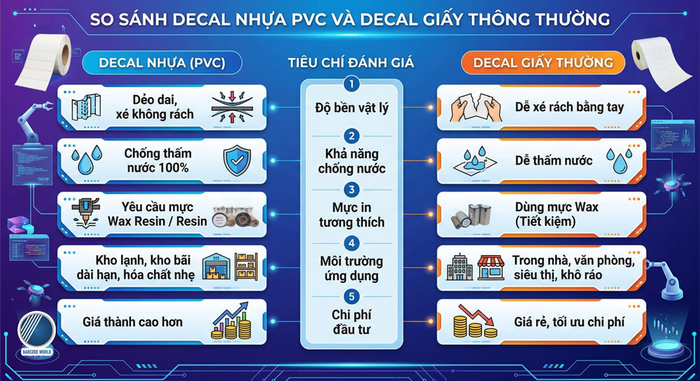 So sánh decal nhựa PVC và decal giấy So sánh decal nhựa PVC và decal giấy