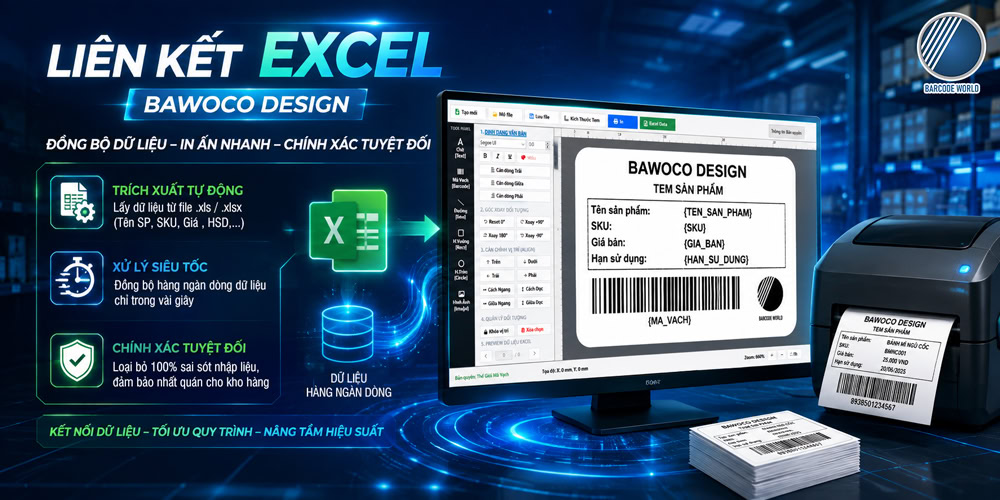 Bawoco Design xử lý hàng ngàn dữ liệu file Excel Bawoco Design xử lý hàng ngàn dữ liệu file Excel