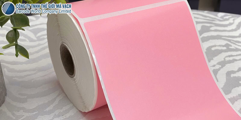Decal cảm nhiệt 100x150mm nhuộm màu hồng Decal cảm nhiệt 100x150mm nhuộm màu hồng