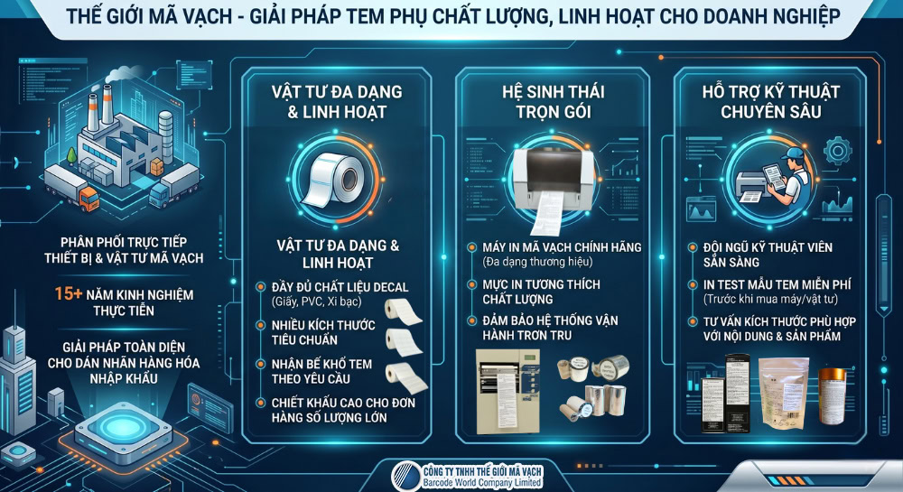 Mua giấy in tem phụ chất lượng tại Thế Giới Mã Vạch Mua giấy in tem phụ chất lượng tại Thế Giới Mã Vạch