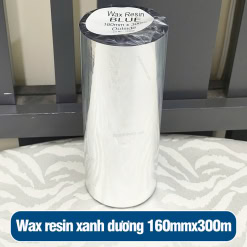 Mực wax resin xanh dương 160mmx300m
