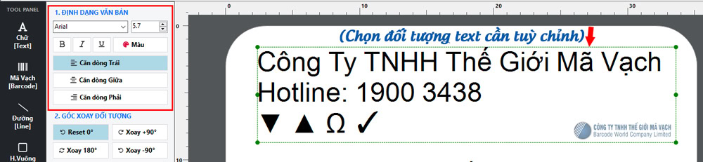 Tùy chỉnh định dạng hiển thị văn bản (BAWOCO Design) Tùy chỉnh định dạng hiển thị văn bản (BAWOCO Design)