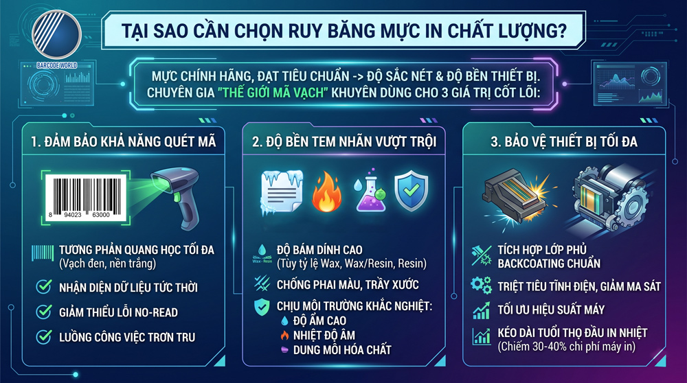 Cần phải chọn ruy băng mực in chất lượng Cần phải chọn ruy băng mực in chất lượng