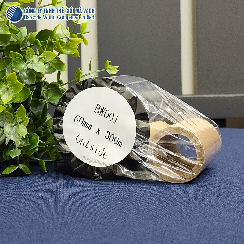 Cuộn mực in wax 60mmx300m đen chất lượng