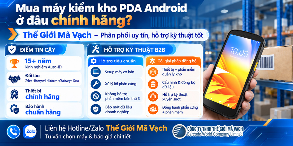 Địa chỉ mua máy kiểm kho PDA Android chính hãng Địa chỉ mua máy kiểm kho PDA Android chính hãng