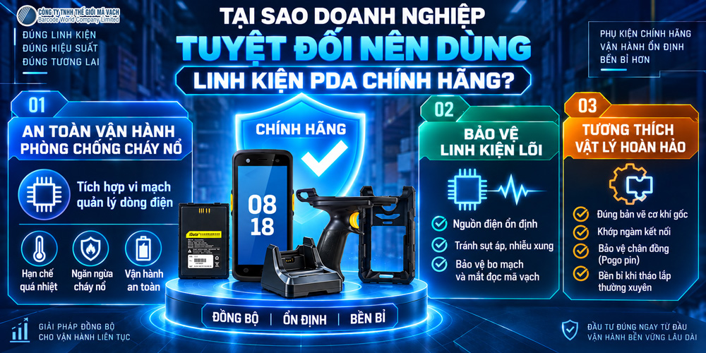 Doanh nghiệp tuyệt đối nên dùng linh kiện PDA chính hãng Doanh nghiệp tuyệt đối nên dùng linh kiện PDA chính hãng