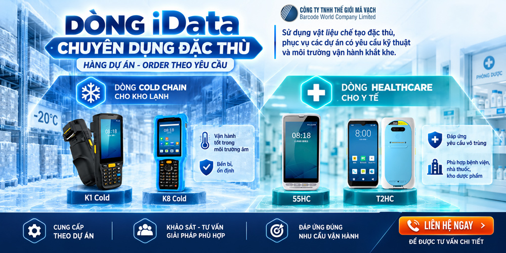 Máy kiểm kho PDA iData chuyên dụng đặc thù Máy kiểm kho PDA iData chuyên dụng đặc thù