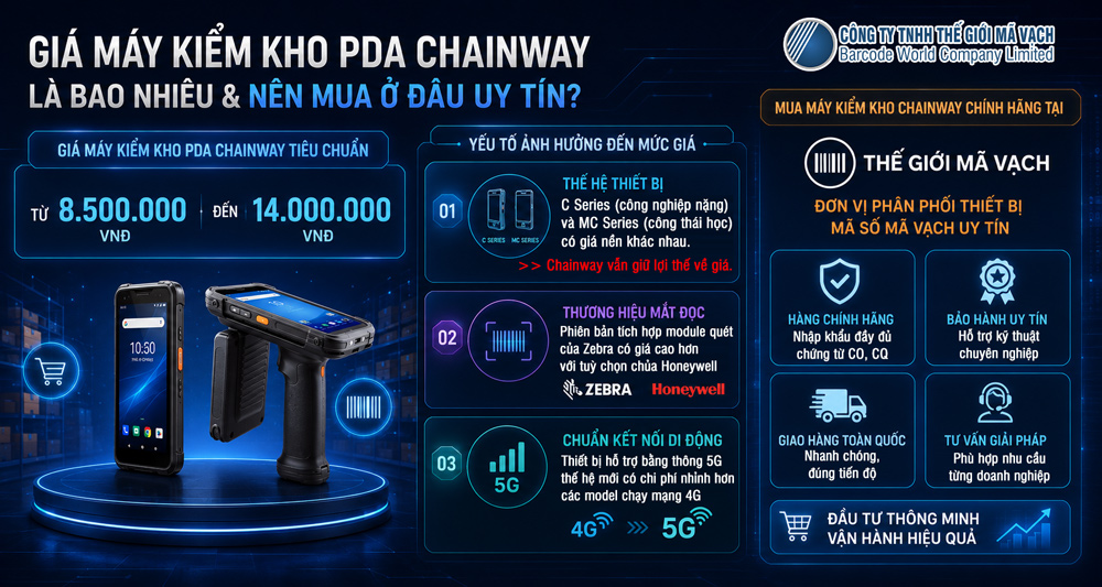 Giá máy kiểm kho PDA Chainway Giá máy kiểm kho PDA Chainway