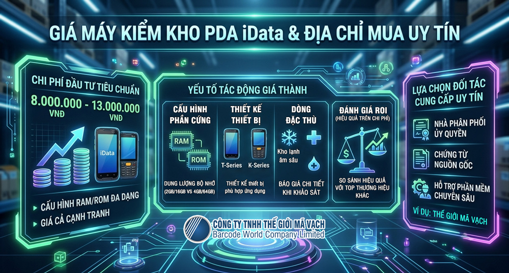 Giá máy kiểm kho PDA iData Giá máy kiểm kho PDA iData