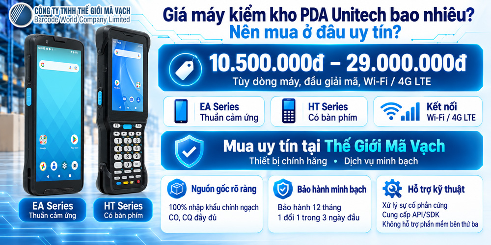 Giá máy kiểm kho PDA Unitech và địa chỉ mua chính hãng uy tín Giá máy kiểm kho PDA Unitech và địa chỉ mua chính hãng uy tín