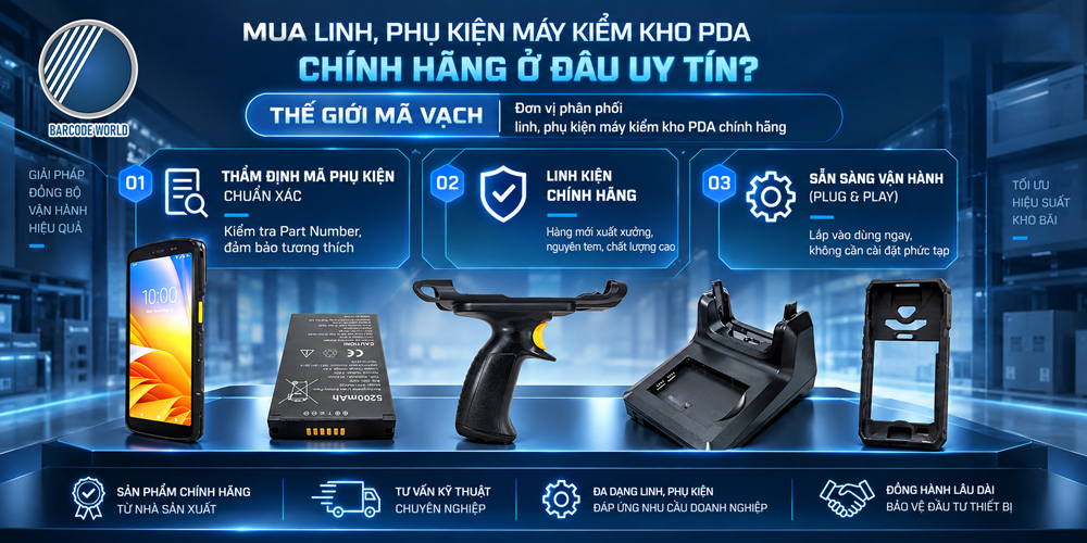Mua linh, phụ kiện máy kiểm kho PDA chính hãng Mua linh, phụ kiện máy kiểm kho PDA chính hãng