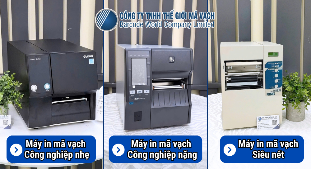 Máy in mã vạch công nghiệp, nhà xưởng theo từng phân khúc Máy in mã vạch công nghiệp, nhà xưởng theo từng phân khúc