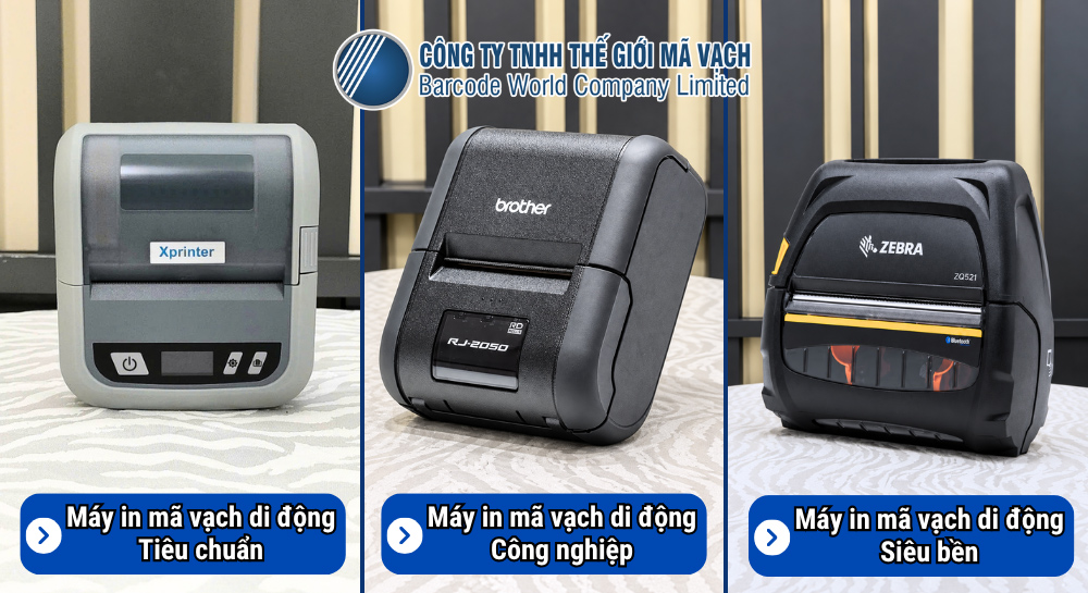 Phân khúc máy in mã vạch di động, cầm tay Phân khúc máy in mã vạch di động, cầm tay