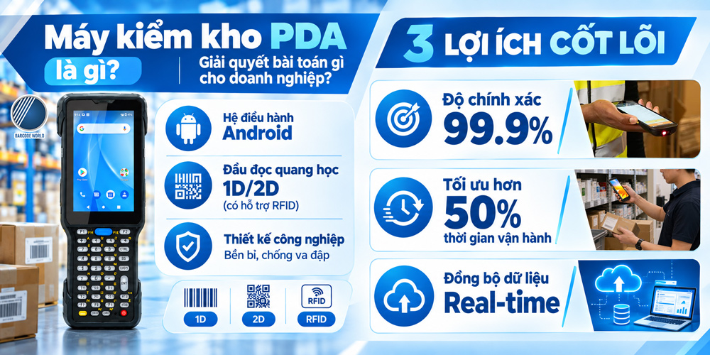 Máy kiểm kho PDA giải pháp tối ưu cho doanh nghiệp Máy kiểm kho PDA giải pháp tối ưu cho doanh nghiệp
