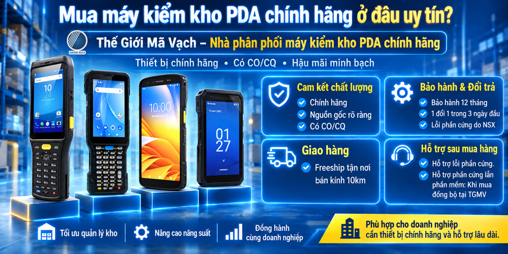 Mua máy kiểm kho PDA chính hãng uy tín tại Thế Giới Mã Vạch Mua máy kiểm kho PDA chính hãng uy tín tại Thế Giới Mã Vạch