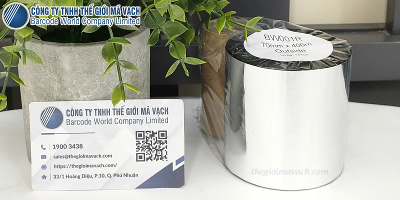 Mua mực in mã vạch wax BW001R 70mmx400m chính hãng Mua mực in mã vạch wax BW001R 70mmx400m chính hãng