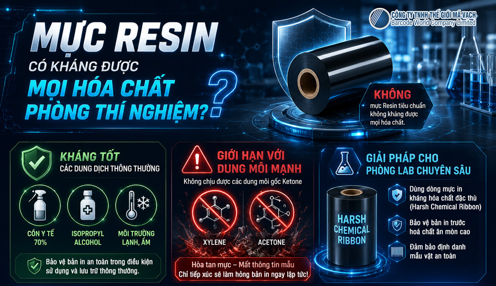 Mực Resin không kháng được mọi hóa chất phòng thí nghiệm Mực Resin không kháng được mọi hóa chất phòng thí nghiệm