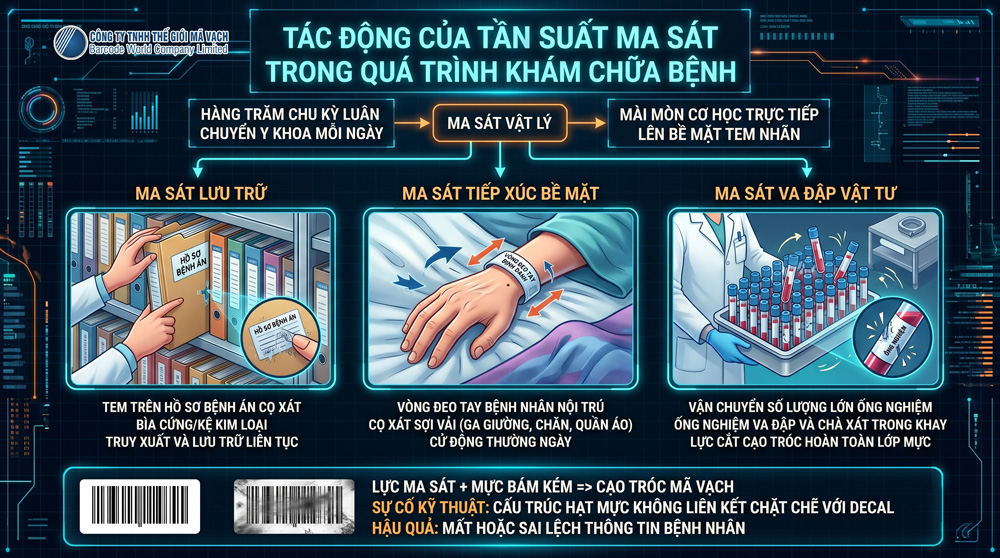 Tác động của tần suất ma sát trong quá trình khám chữa bệnh lên thông tin tem nhãn Tác động của tần suất ma sát trong quá trình khám chữa bệnh lên thông tin tem nhãn