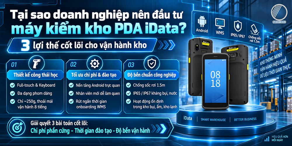 Doanh nghiệp nên đầu tư máy kiểm kho PDA iData Doanh nghiệp nên đầu tư máy kiểm kho PDA iData