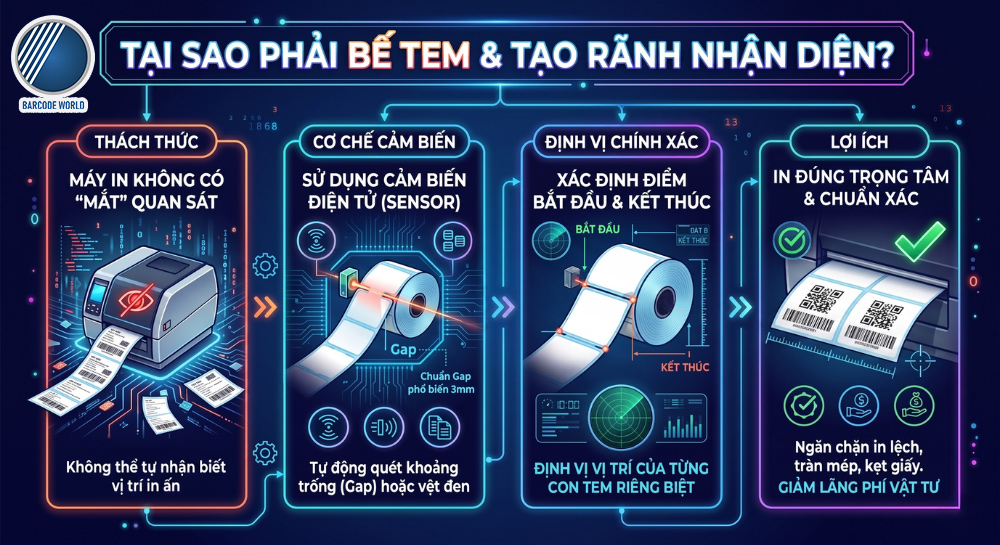Tại sao phải bế tem và tạo rãnh nhận diện? Tại sao phải bế tem và tạo rãnh nhận diện?