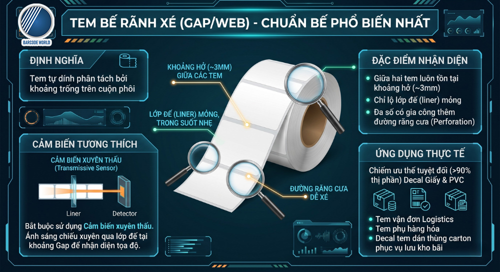 Chuẩn bế tem rãnh xé Gap phổ biến nhất hiện nay Chuẩn bế tem rãnh xé Gap phổ biến nhất hiện nay