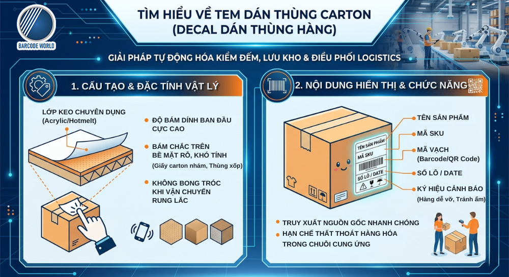 Tem dán thùng carton là gì Tem dán thùng carton là gì