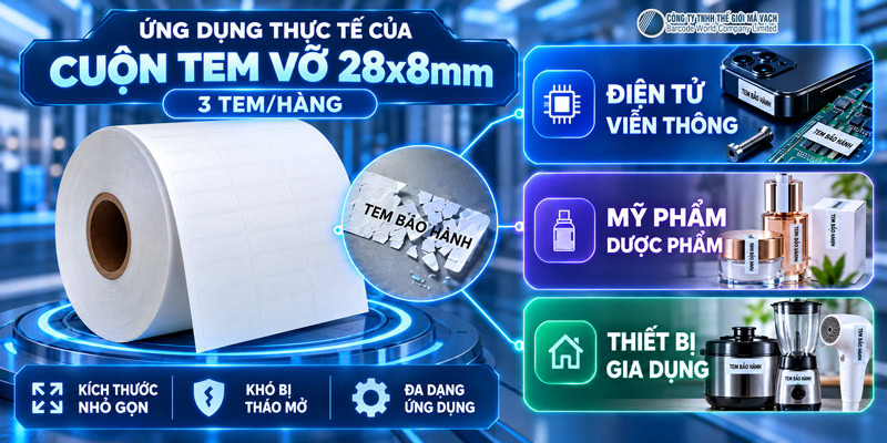 Ứng dụng thực tế decal tem vỡ 28x8mmx3 Ứng dụng thực tế decal tem vỡ 28x8mmx3